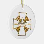 50e Golden Jubilee Priest Ordination Jubileum Keramisch Ornament (Rechts)