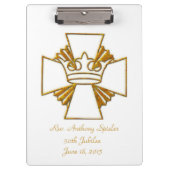 50e Golden Jubilee Priest Ordination Jubileum Klembord (Voorkant)