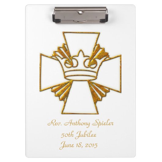 50e Golden Jubilee Priest Ordination Jubileum Klembord (Voorkant)