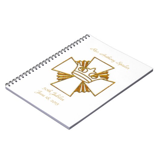 50e Golden Jubilee Priest Ordination Jubileum Notitieboek (Linkerzijde)