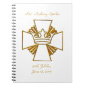 50e Golden Jubilee Priest Ordination Jubileum Notitieboek (Voorkant)