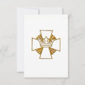 50e Golden Jubilee Priest Ordination Jubileum RSVP Kaartje (Achterkant)