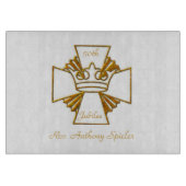 50e Golden Jubilee Priest Ordination Jubileum Snijplank (Voorkant)