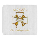 50e Golden Jubilee Priest Ordination Jubileum Snijplank (Voorkant)