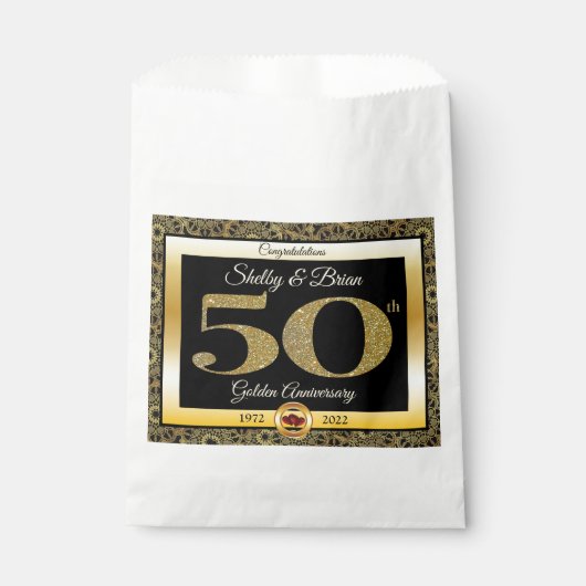 50e Golden Jubileum Bedankzakje (Voorkant)