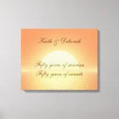 50e Golden Jubileum Canvas Afdruk (Voorkant)