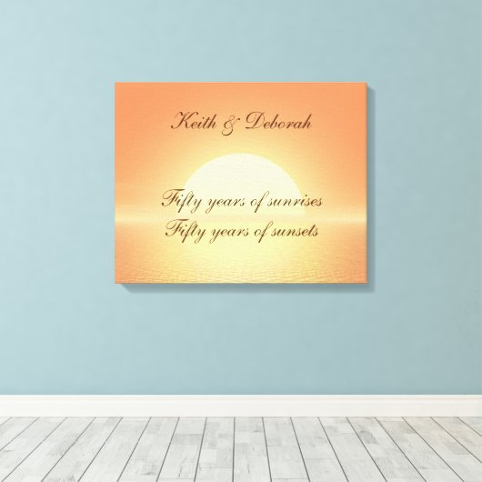  50e Golden Jubileum Canvas Afdruk (Insitu (Houten vloer))