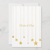 50e Golden Jubileum Custom Event Gold Party Kaart (Achterkant)