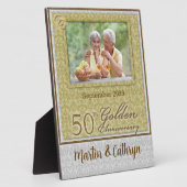 50e Golden Jubileum Foto Plaque Fotoplaat (Zijkant)