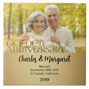 50e Golden Jubileum Foto Tegeltje