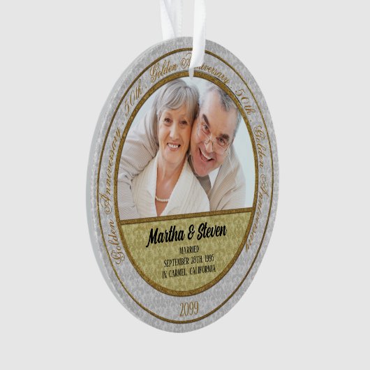 50e Golden Jubileum | Fotoversiering Ornament (voorkant)