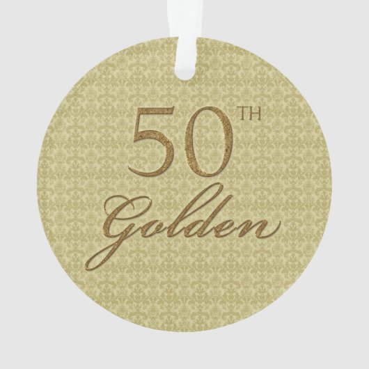 50e Golden Jubileum | Fotoversiering Ornament (achterkant)