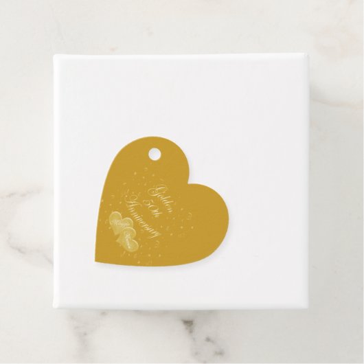 50e Golden Jubileum gepersonaliseerd Bedankjes Labels (In situ)