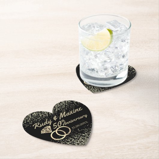 50e Golden Jubileum Kartonnen Onderzetters (Insitu)