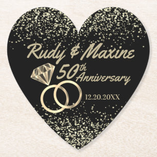 50e Golden Jubileum Kartonnen Onderzetters