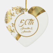 50e Golden Jubileum Keramisch Ornament (Achterkant)