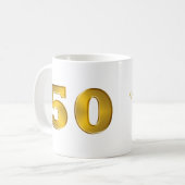 50e Golden Jubileum Mok (Voorkant links)