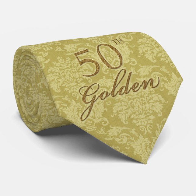 50e Golden Jubileum Necktie Stropdas (Opgerold)