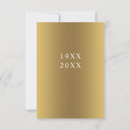 50e Golden Jubileum Save the Date Kaart (Achterkant)