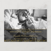 50e Golden Jubileum Save the Date Photo Aankondigingskaart (Voorkant)