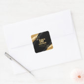 50e Golden Jubileum Vierkante Sticker (Envelop)
