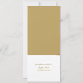 50e Golden Jubileum Wedding Greenery RSVP Kaart (Achterkant)