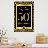 50e Golden Jubileum Welkomstteken Poster (Keuken)