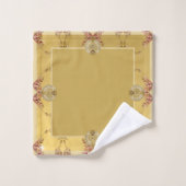 50e Golden Ochre Wedding Jubileum Badhanddoek Bad Handdoek (Wasdoekje)