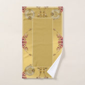 50e Golden Ochre Wedding Jubileum Badhanddoek Bad Handdoek (Handdoek)