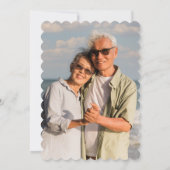 50e Golden Photo Wedding Jubileum Party Kaart (Achterkant)