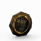 50e Golden Star Light Wedding Jubileum Fotoblokken (Links)