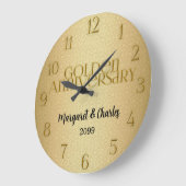 50e Golden Wedding Annivsersary Aangepast Grote Klok (Hoek)