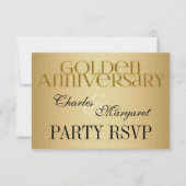 50e Golden Wedding Annivsersary Party RSVP (Voorkant)