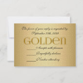 50e Golden Wedding Annivsersary Party RSVP Kaartje (Achterkant)