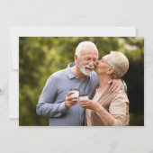 50e Golden Wedding Jubileum 2 Foto Save The Date (Achterkant)