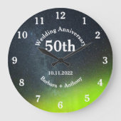 50e Golden Wedding Jubileum Aurora Borealis La Grote Klok (Voorkant)