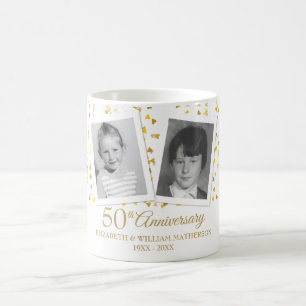 50e Golden Wedding Jubileum Childhood Foto's Koffiemok