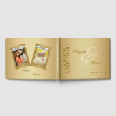 50e Golden Wedding Jubileum Damask Foto Gastenboek (Volledig)
