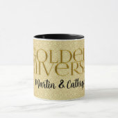 50e Golden Wedding Jubileum Damask Mok (Midden)