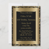 50e Golden Wedding Jubileum Design Kaart (Achterkant)