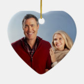 50e Golden Wedding Jubileum DIY Foto Keramisch Ornament (Achterkant)