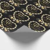 *50e Golden Wedding Jubileum | DIY Naam & Datum Cadeaupapier (Hoek)