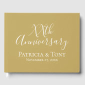 50e Golden Wedding Jubileum - elk jaar kleur Gastenboek (Voorkant)