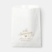 50e Golden Wedding Jubileum Favor Bag Bedankzakje (Voorkant)