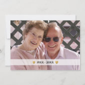 50e Golden Wedding Jubileum Foto Bedankkaart (Achterkant)