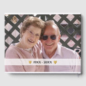 50e Golden Wedding Jubileum Foto Gastenboek (Achterkant)