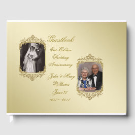 50e Golden Wedding Jubileum Foto Guestbook Gastenboek