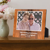 50e Golden Wedding Jubileum Foto Hout Fotoplaat