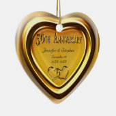 50e Golden Wedding Jubileum Foto Ornament (Rechts)