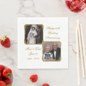 50e Golden Wedding Jubileum Foto Servet (Insitu)